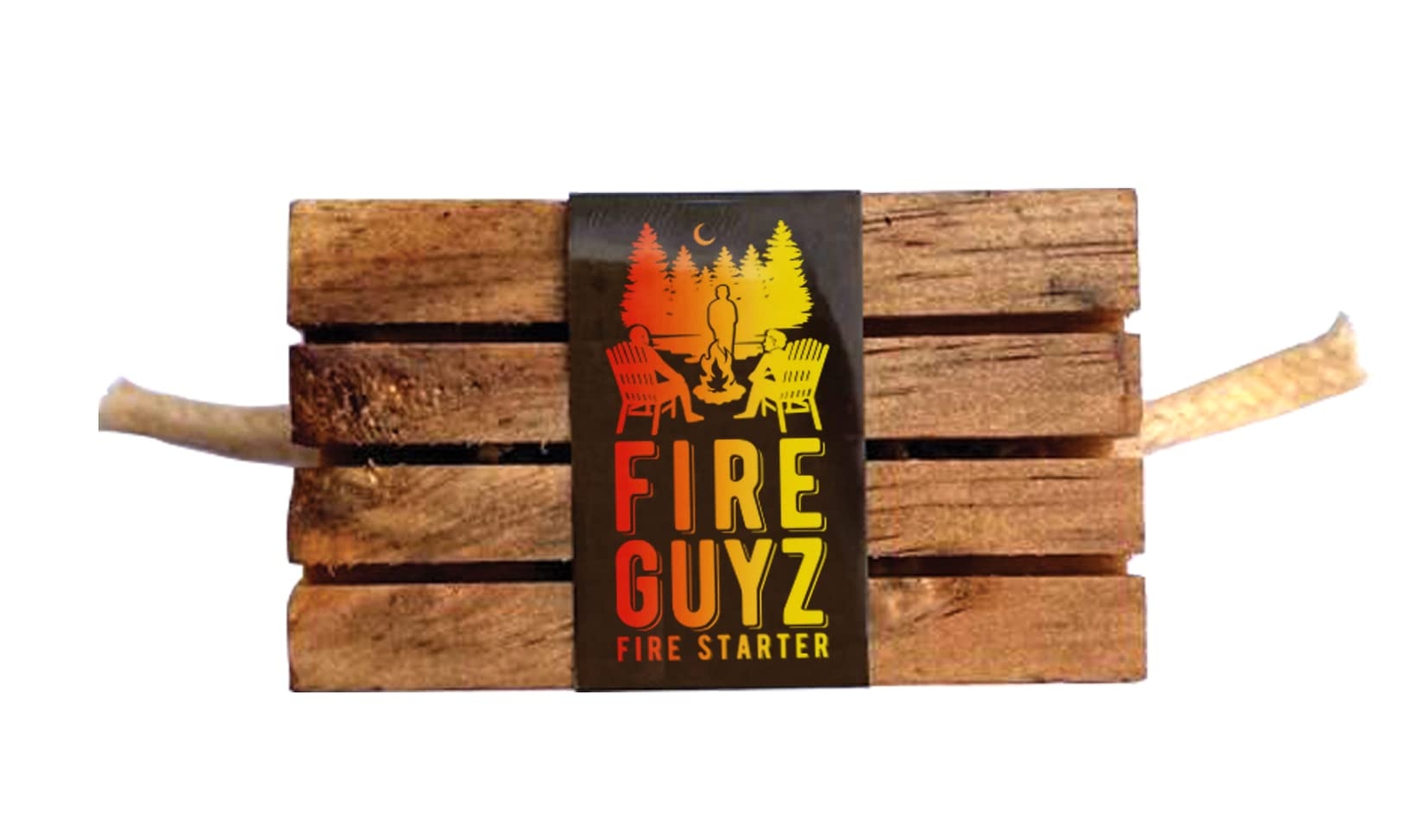 4 pack Fire Guyz Fire Starter Campfire Fireplace Cooking All Natural Survival