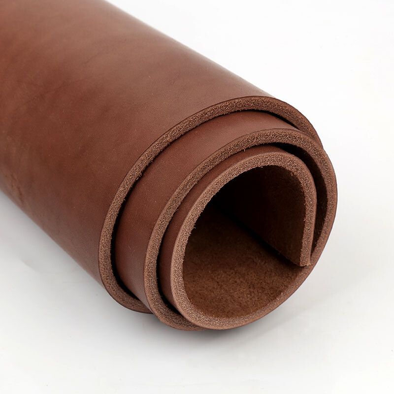 Genuine Cowhide Leather Fabric 4mm Thickened Materials for Shoes Wallet Bag DIY