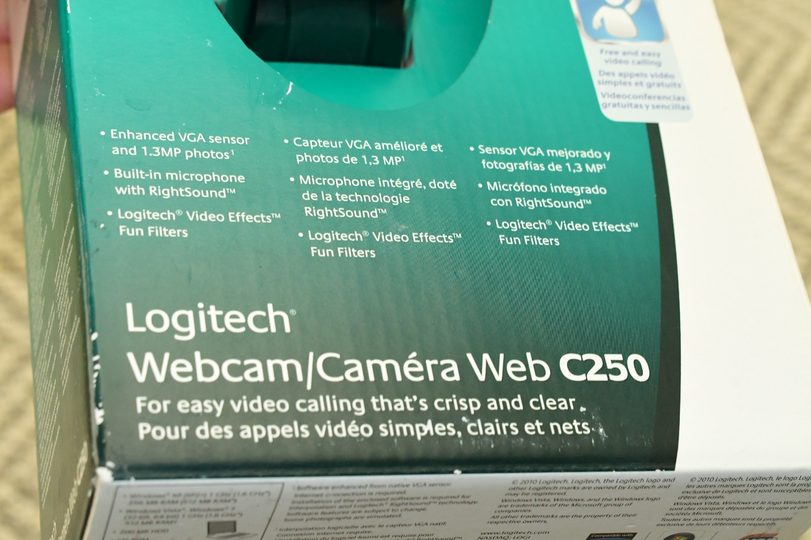 Logitech C250 Webcam Dusty Rose 960-000655 - NEW IN BOX