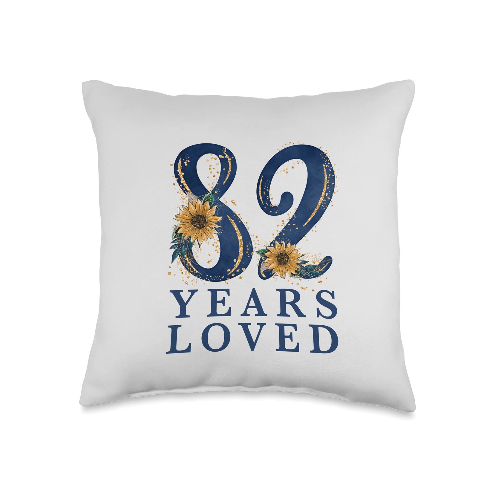 82 Year Old Grandma 82nd Birthday Party | 82 Years Loved Throw Pillow