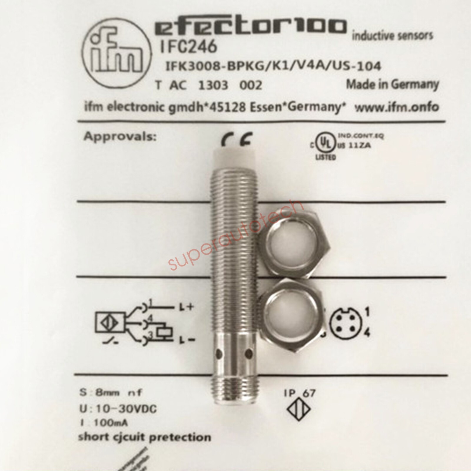 1PC New IFM IFC246 Inductive Proximity Sensor Free Shipping