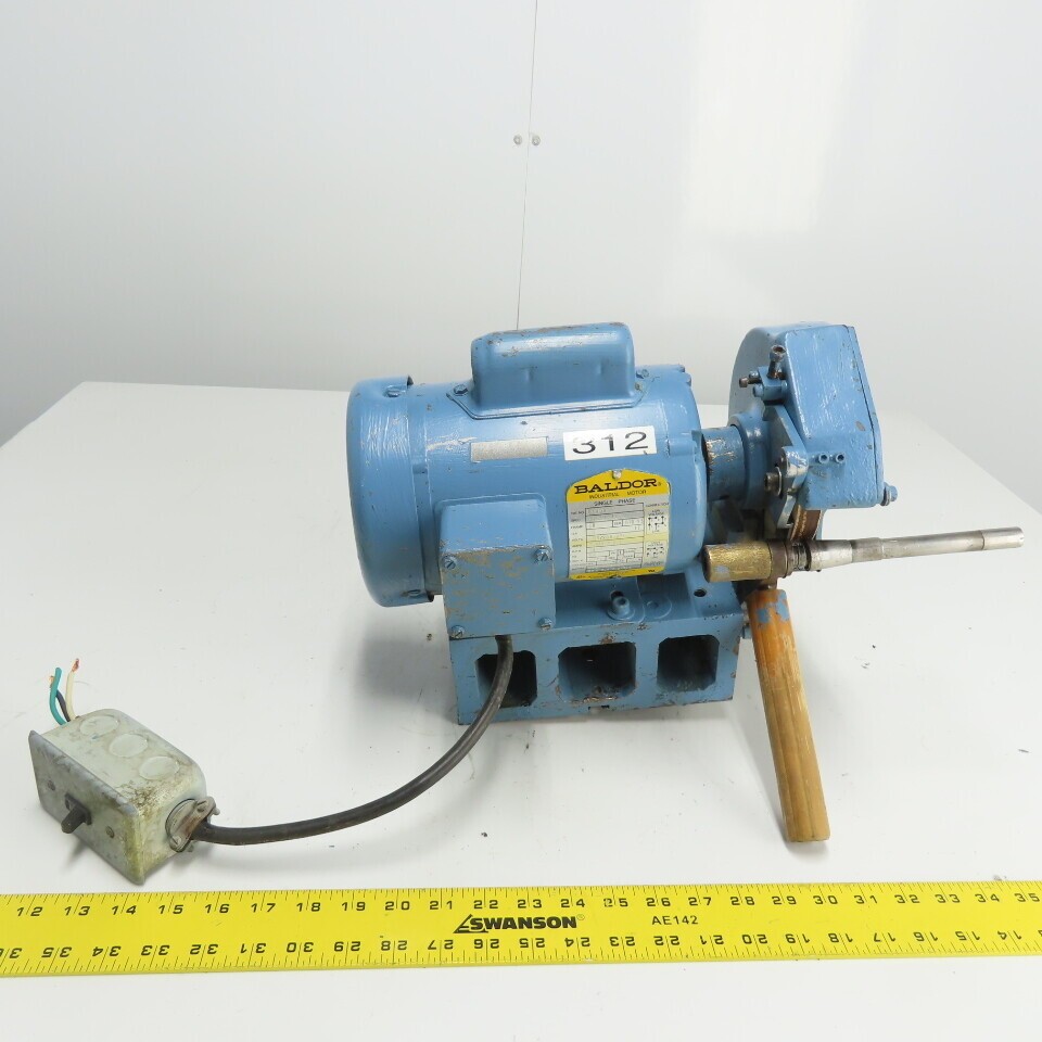 Baldor L3408 1/2HP Electric Bench Top Grinder 115/208-230V 1Ph 3450RPM