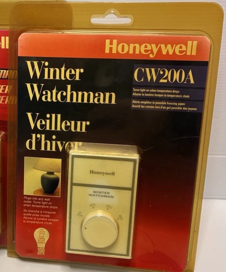Lot of 2 Honeywell Winter Watchman CW200A Freeze Warning Switch NEW Sealed Mint