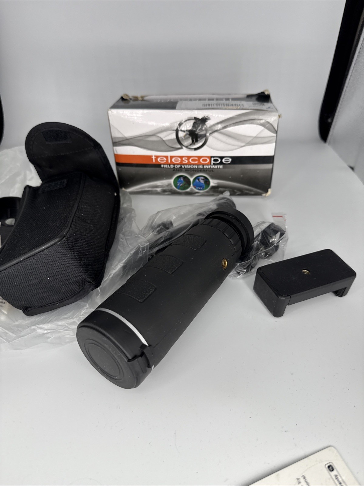 40x60 High Definition Monocular Telescope with Smartphone Adapter High Powered