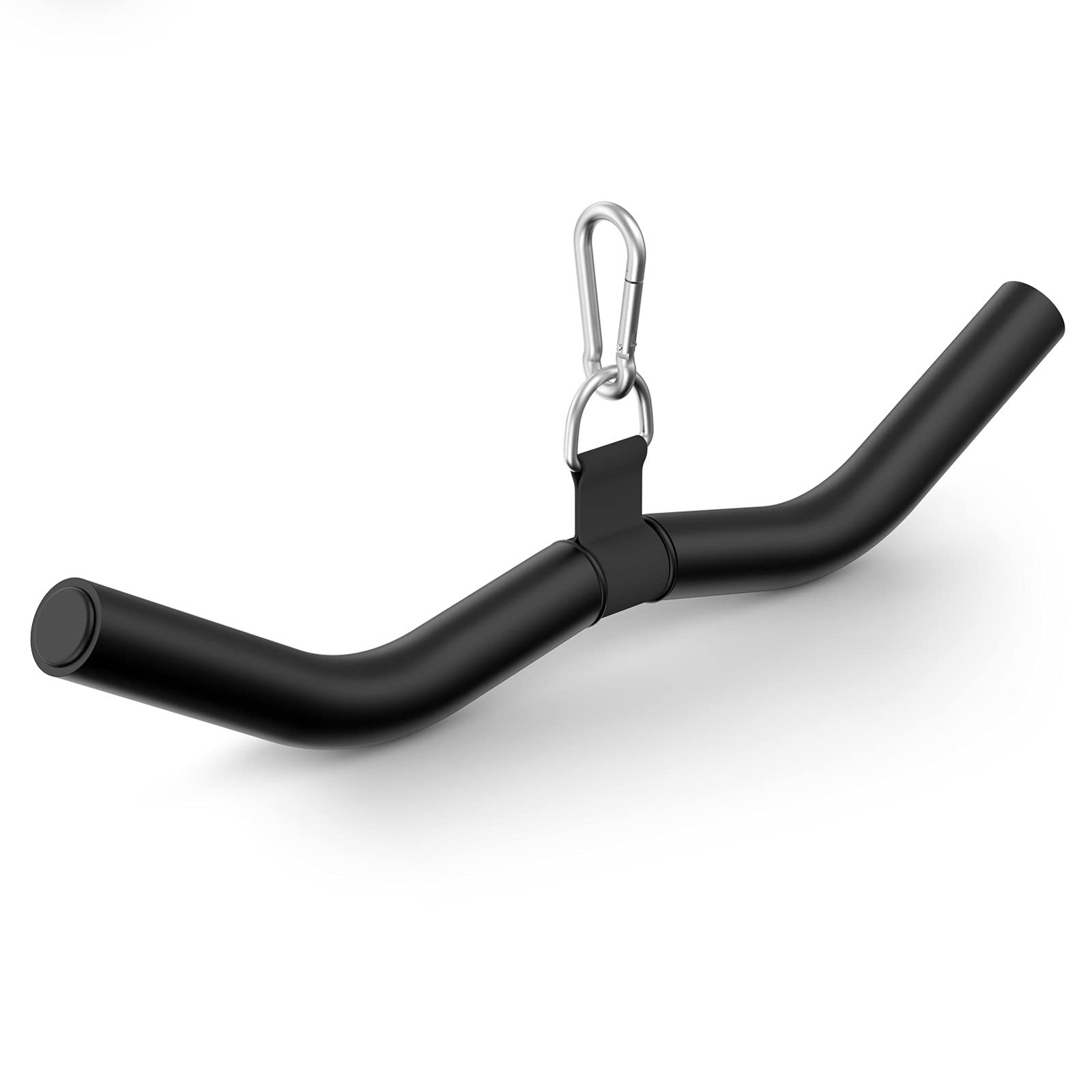 LAT Pulldown Attachments, Black Steel LAT Bar Cable Attachments Handles, Home Gy