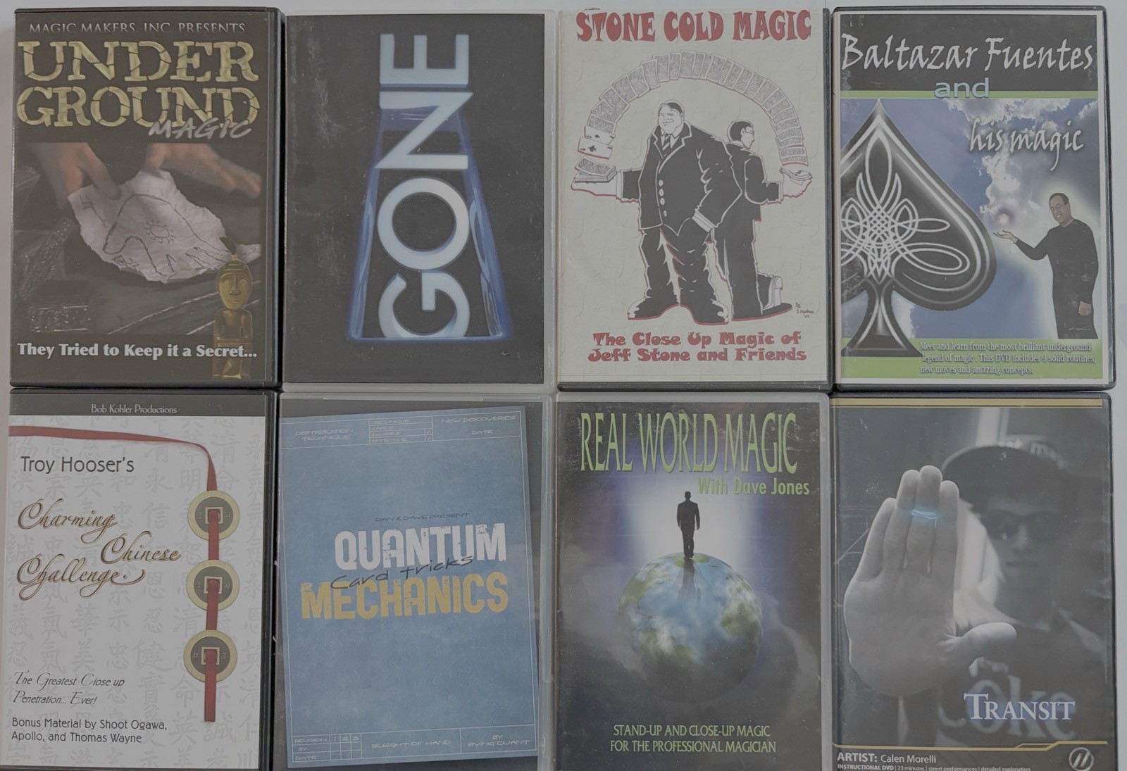 Bulk Lot Of 8 x MAGIC DVDs As Pictured Magician Trick Instructional Tuition M23