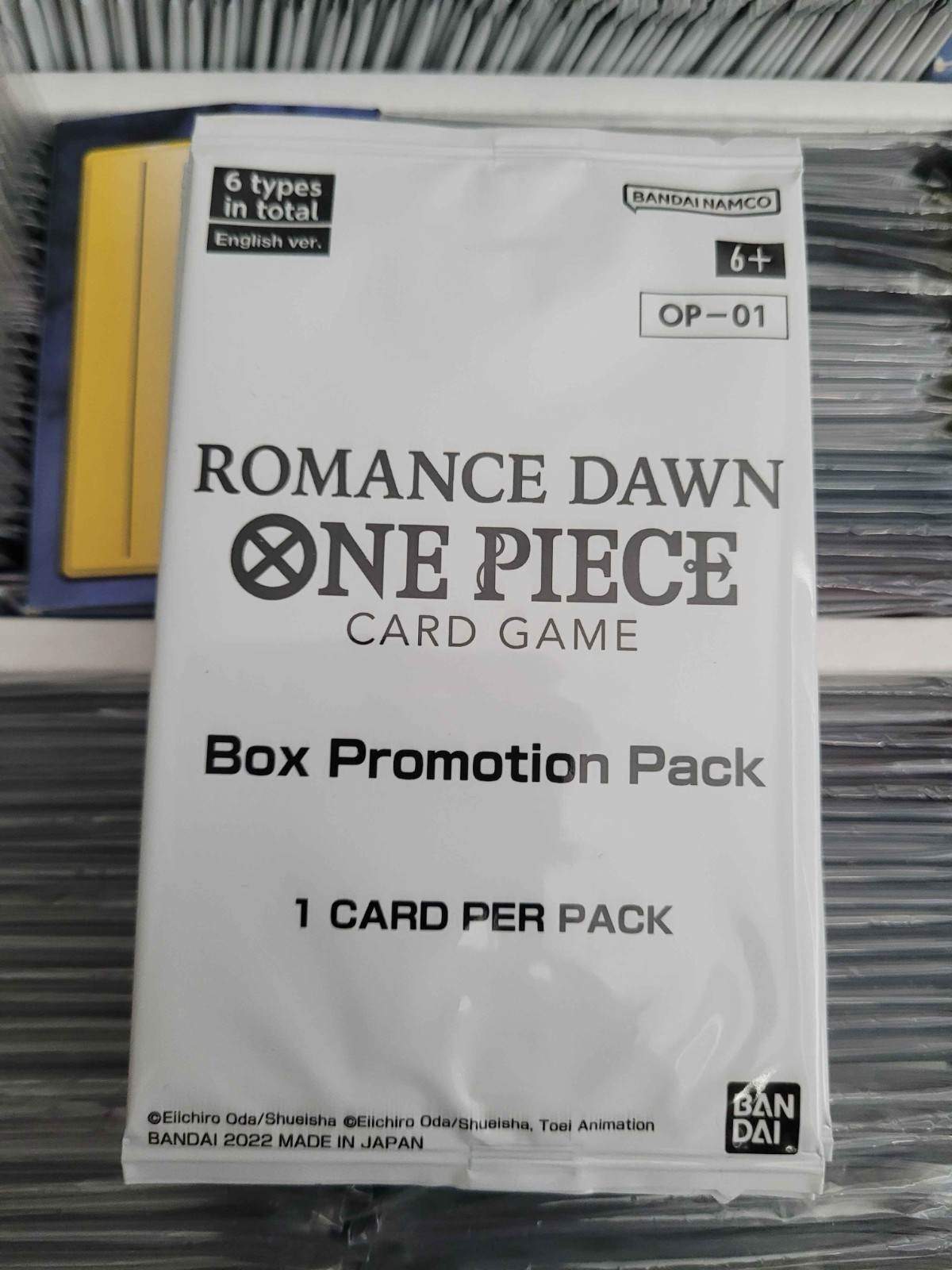 One Piece TCG Romance Dawn Promo Booster Pack OP-01 [1 Card Box Topper]