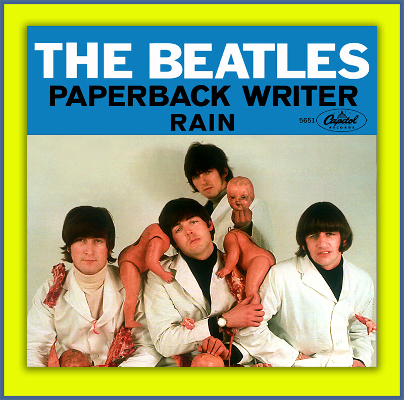 The Beatles- Paperback Writer b/w Rain - 45 Pic Sleeve- No Record