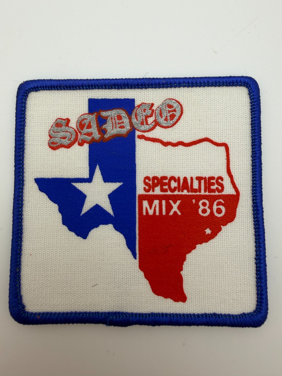 Sadco Specialities Mix '86 Texas Oil & Gas Vintage Woven Printed Patch Sew On