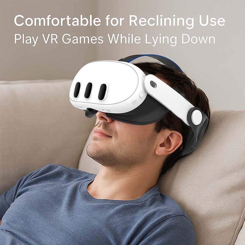 Adjustable Soft Headband for Quest 3/3S VR Glasses Accessories
