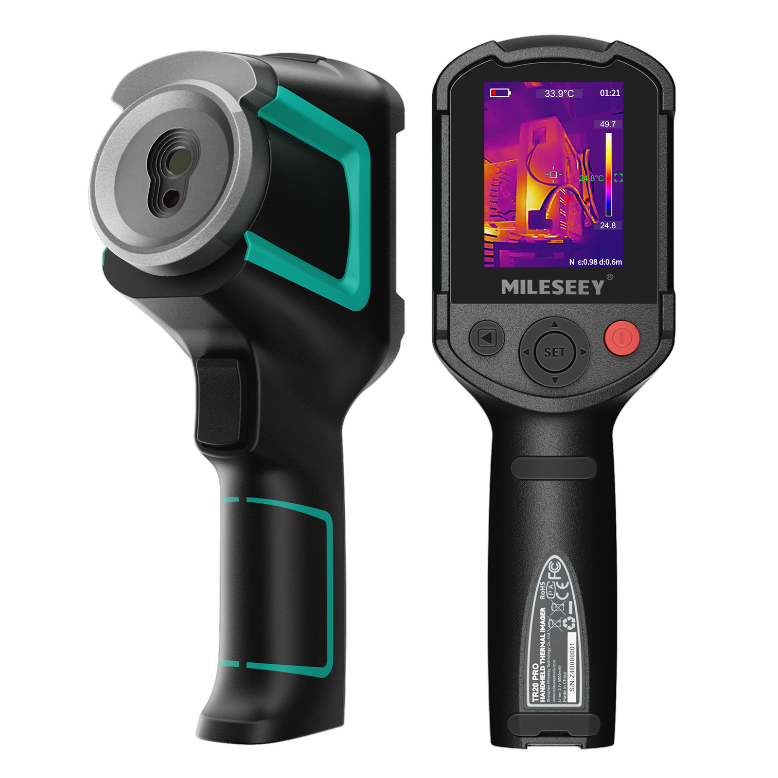 Mileseey Thermal Imaging Camera 320 × 240 IR Resolution 50 HZ Dual Camera