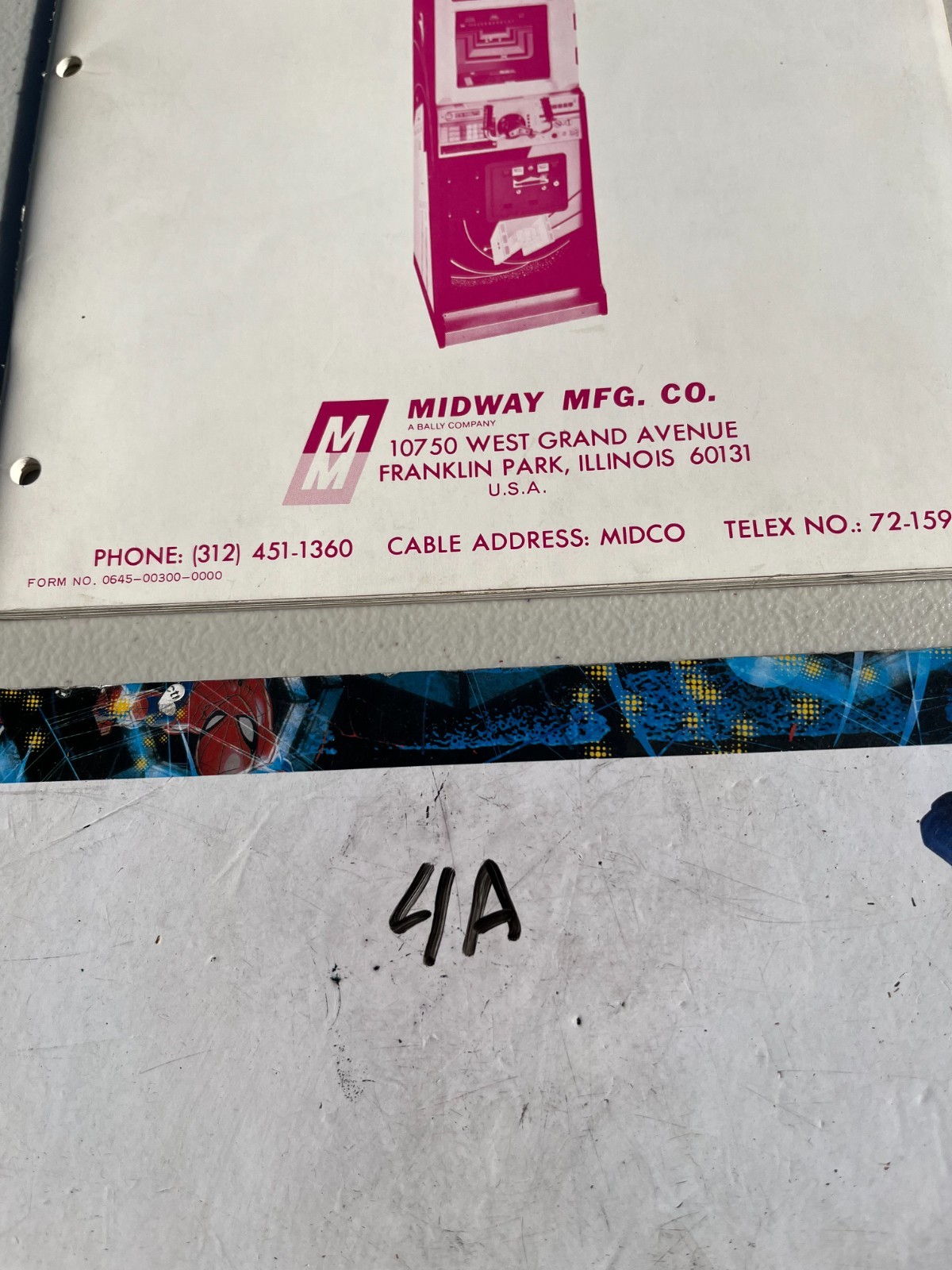 Midway SPACE ENCOUNTERS Arcade Video Game Manual - good used original