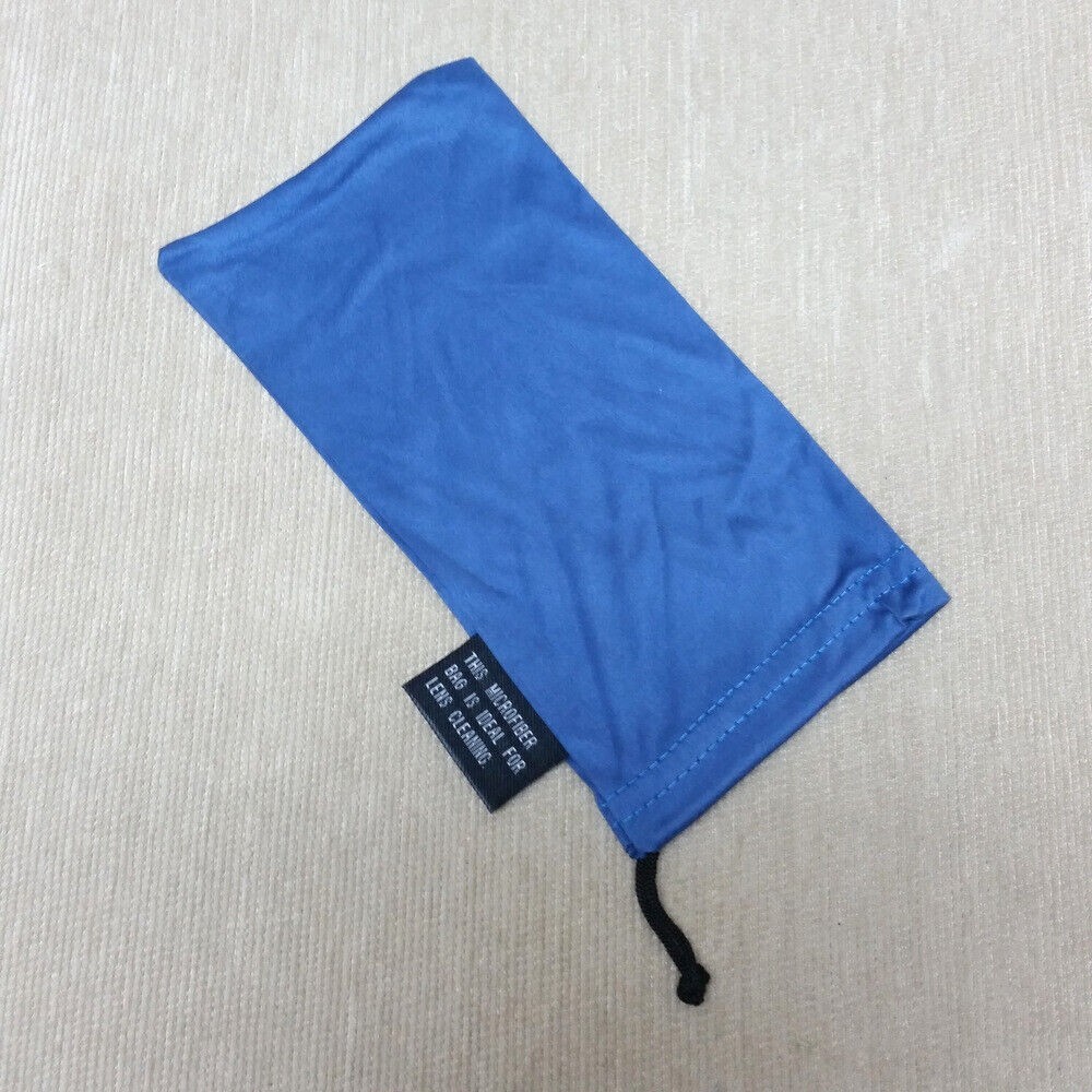 Microfiber Pouch Soft Cleaning Case Sunglasses Eyeglasses Blue Color