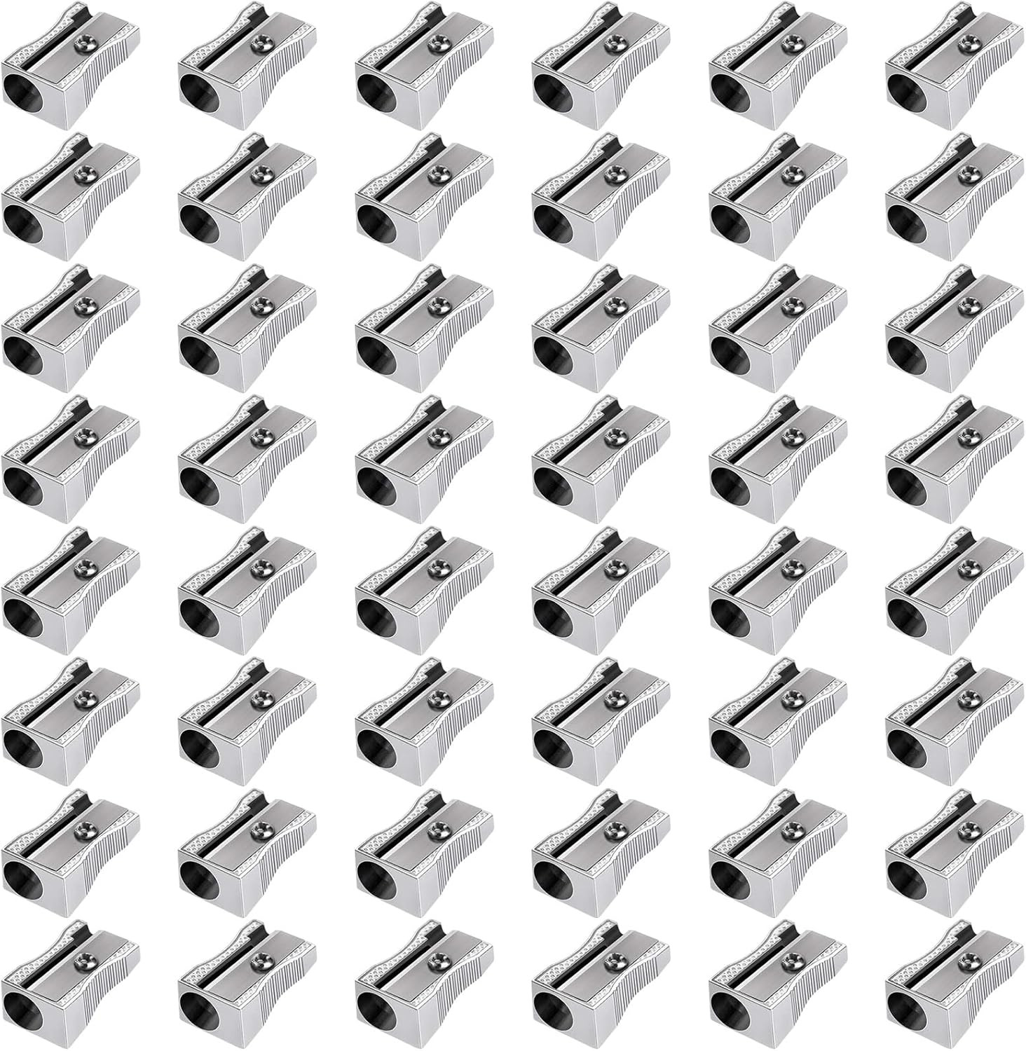 48 Pack Metal Pencil Sharpeners Handheld Metal Mini Sharpeners Manual Pencil Sha
