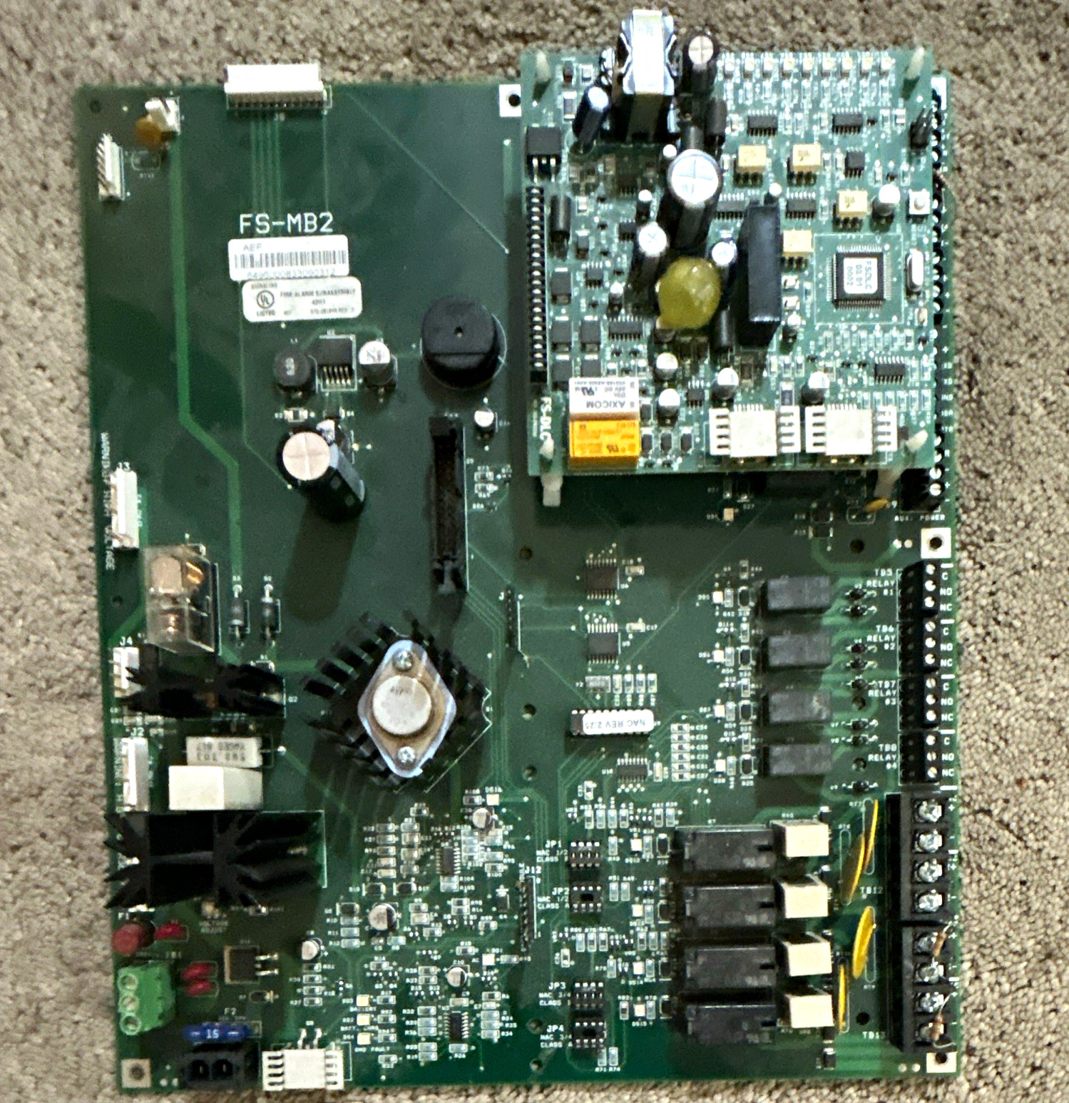 AEF FS-MB2 Fire Alarms Subassembly PCB Circuit Board Module, Supplementary