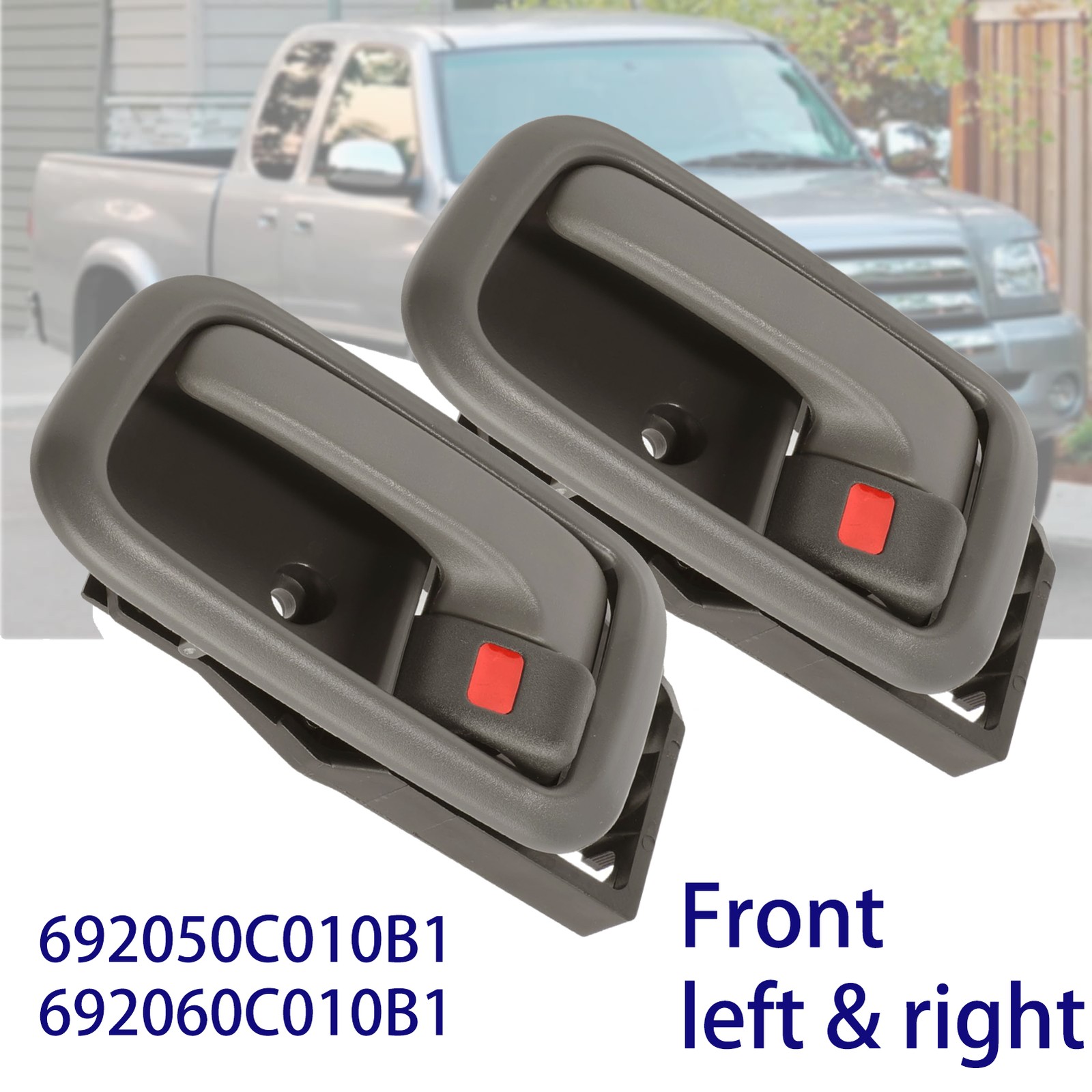 For 2000-2006 Tundra Toyota Pair Front Interior Door Handle Left & Right Beige