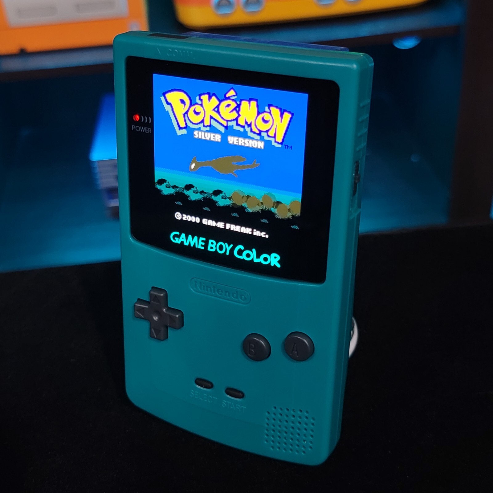 Teal Gameboy Color Console OLED Touch Screen GBC Game Boy