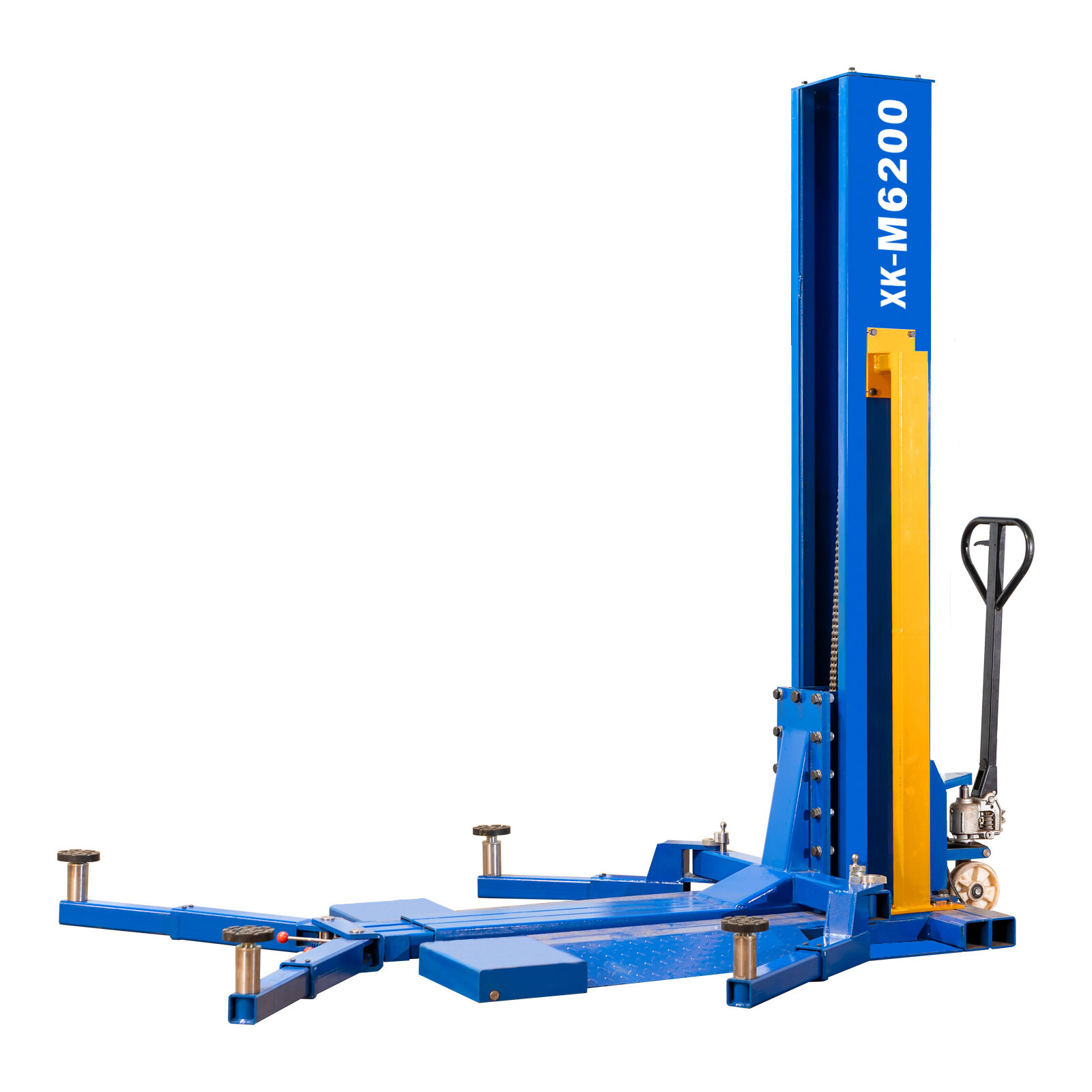 XK M6200 Single Post Lift Car Lifts 220V Unlock Mobile Repair Tool Manually