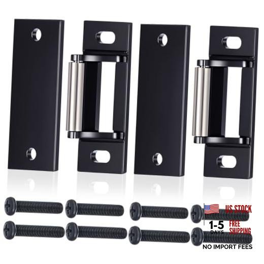MorningRo Sets Surface Mounted Roller Strike Plates Rim Strike with 2 Black