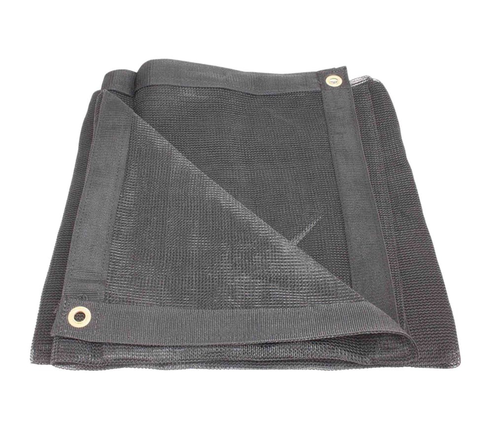 Black Heavy Duty 70% Shade Mesh Tarps 6 Oz with Grommets ROLL-Off