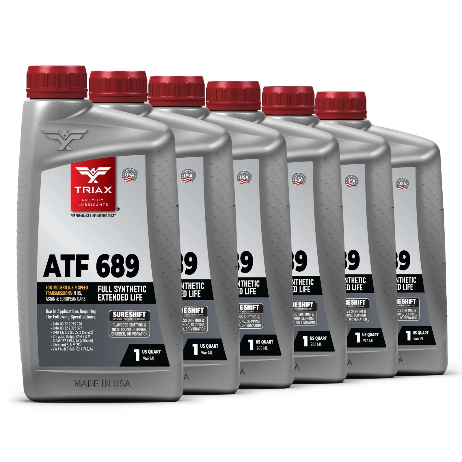TRIAX ATF 689 Full Synthetic for ZF 6HP, 8HP, 9HP Transmissions (6  Quart Pack)