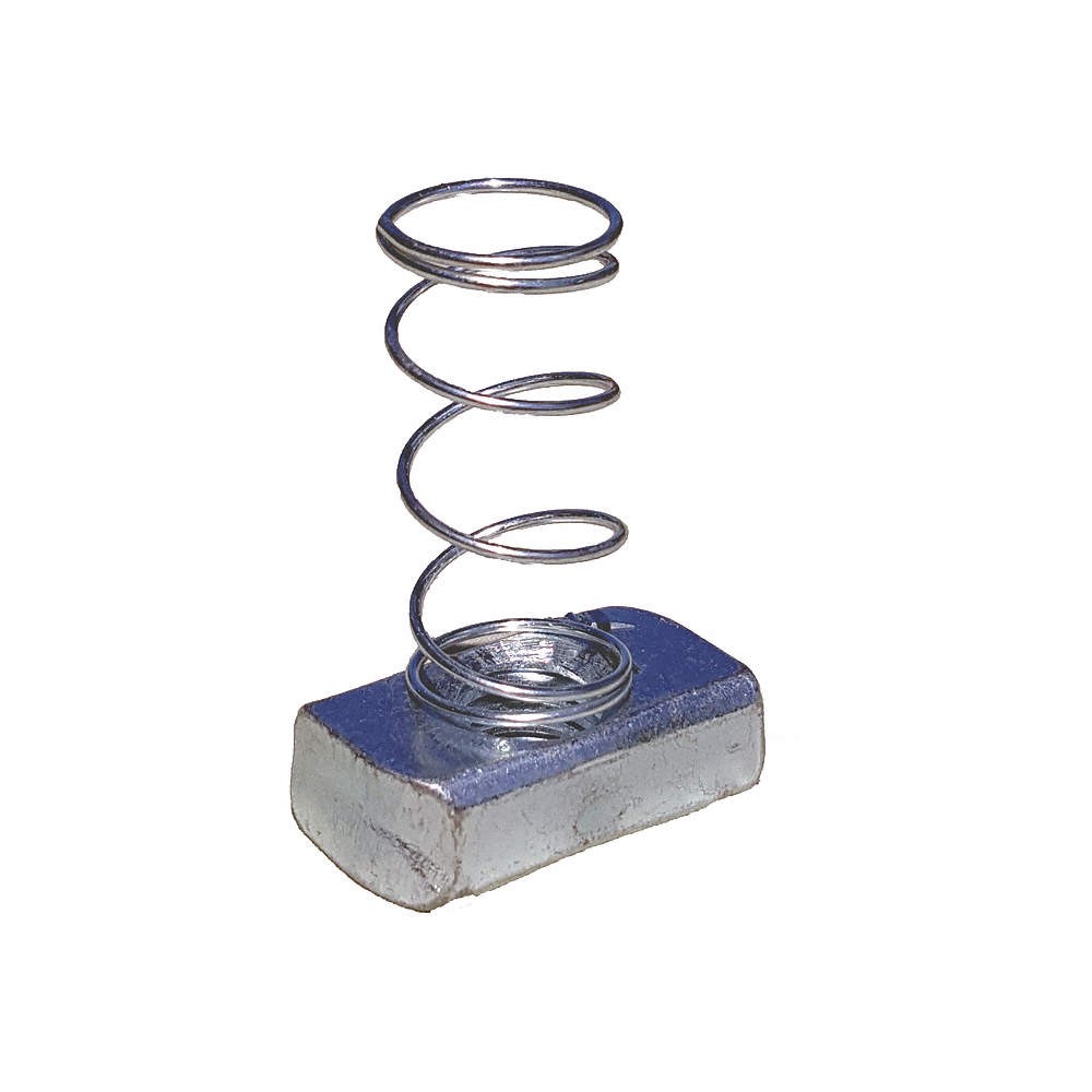 GRAINGER APPROVED V200 1/2 Spring Nut,Steel,Bolt Size1/2 in,PK25 4A985