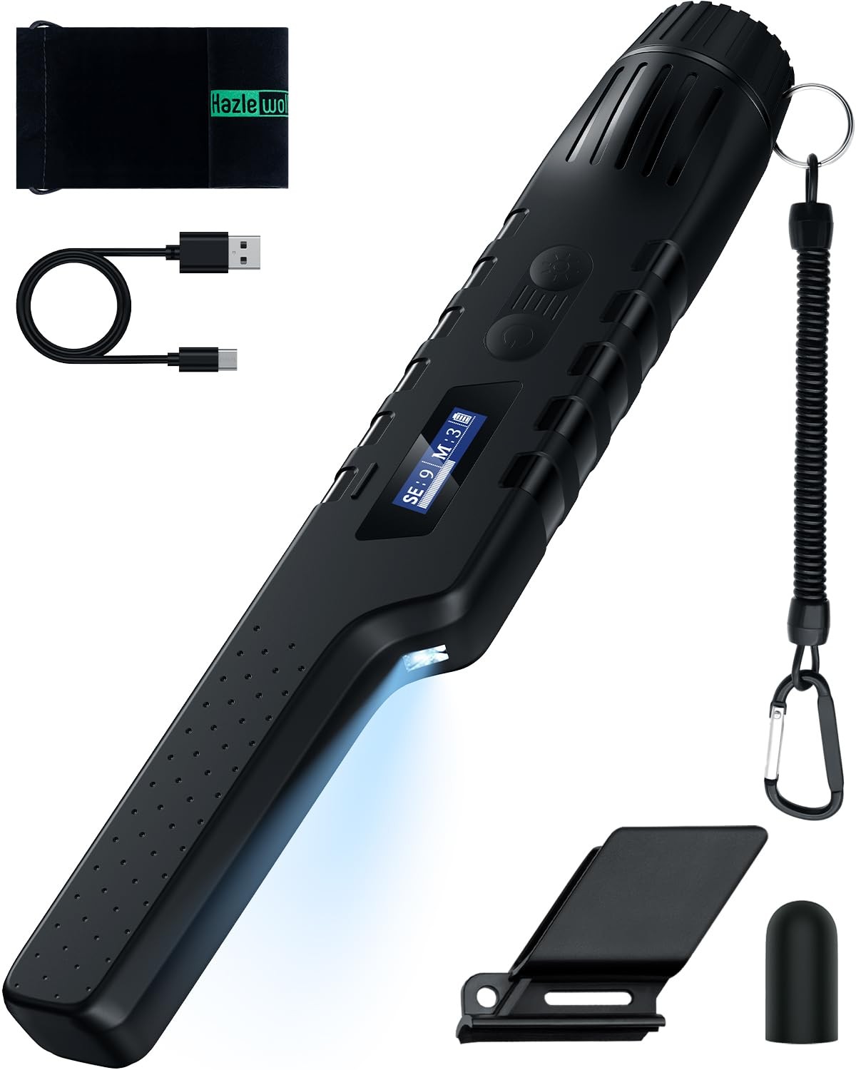 Rechargeable Metal Detector Pinpointer for Adults & Kids, Fully Waterproof H