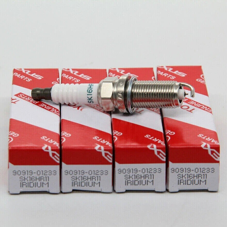 4Pcs OEM Denso Iridium Spark Plug 3417 SK16HR11 for Camry Highlander 90919-01233