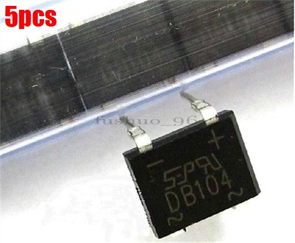 5Pcs Ponte Raddrizzatore 1A-400V DB104 Dc Components Rectifier Bridge New Ic bw