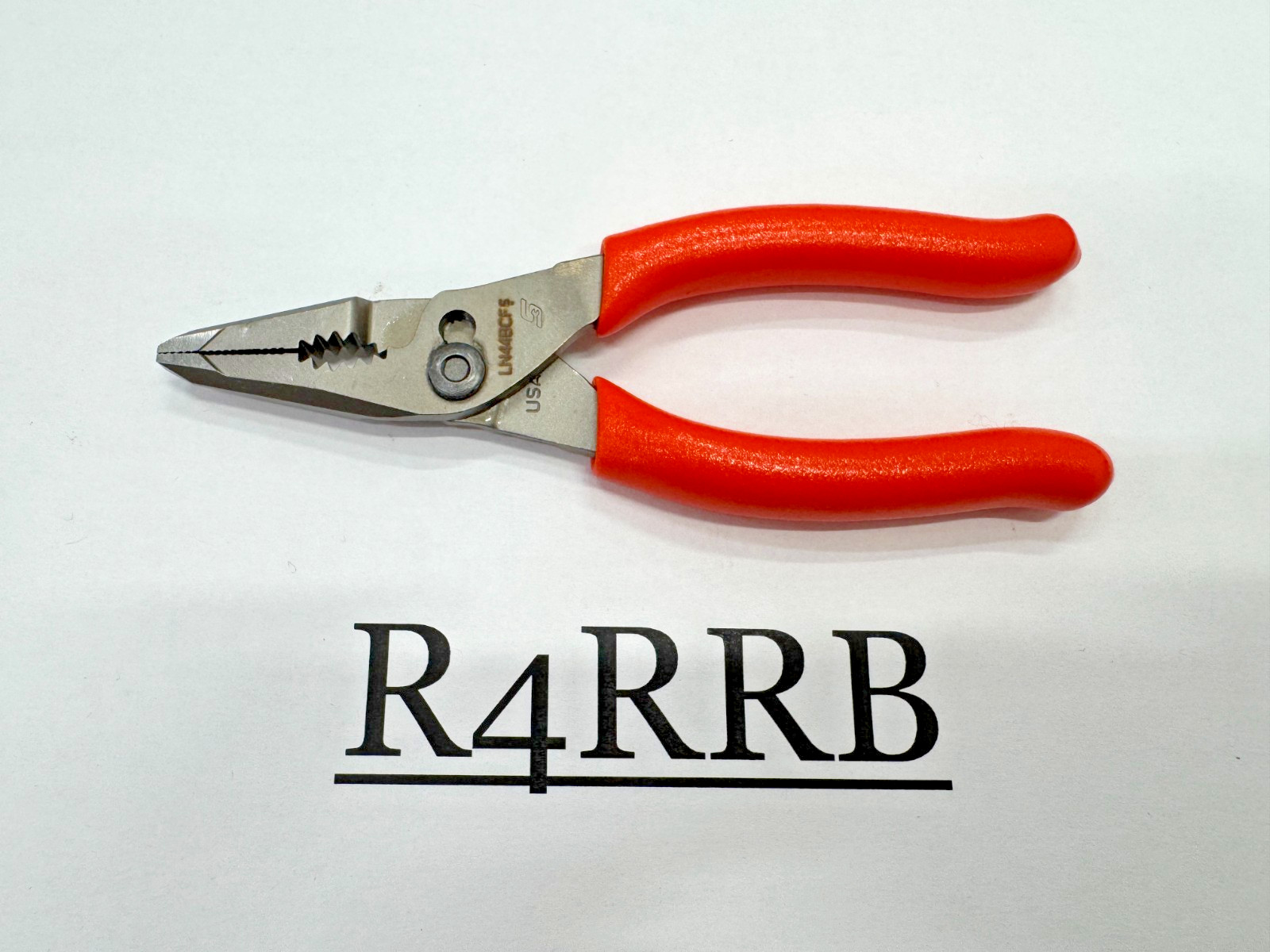 Snap-on Tools USA NEW STYLE ORANGE Soft Grip MINI Long Nose 5" Pliers LN44BCFO