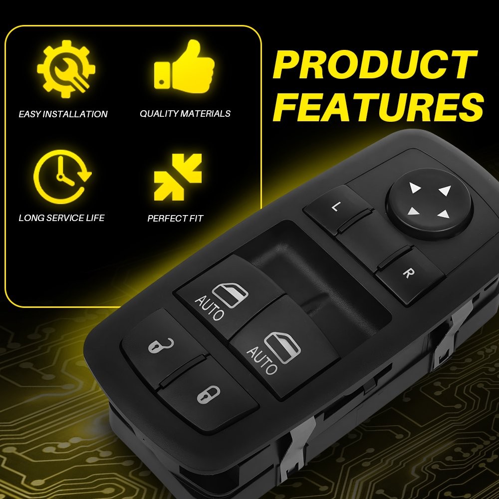 For 2015-2021 2022 Dodge Challenger Front Left Power Door Window Control Switch