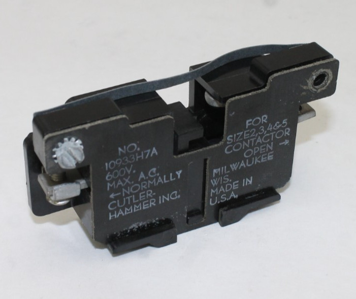 Cutler-Hammer 10933H7A Auxiliary Contact