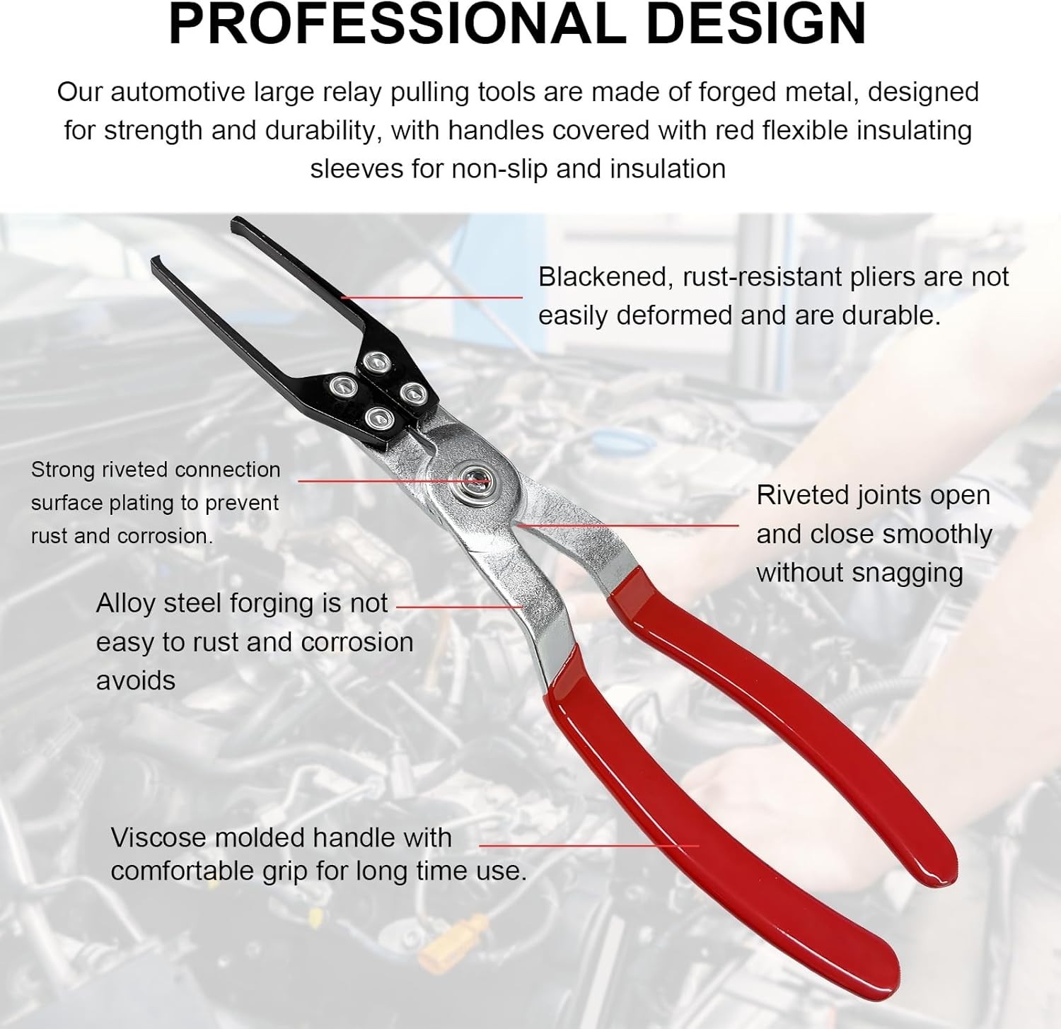 2PCS Relay and Fuse Removal Tool, Relay Puller Pliers Fuse Puller Tool Car El...