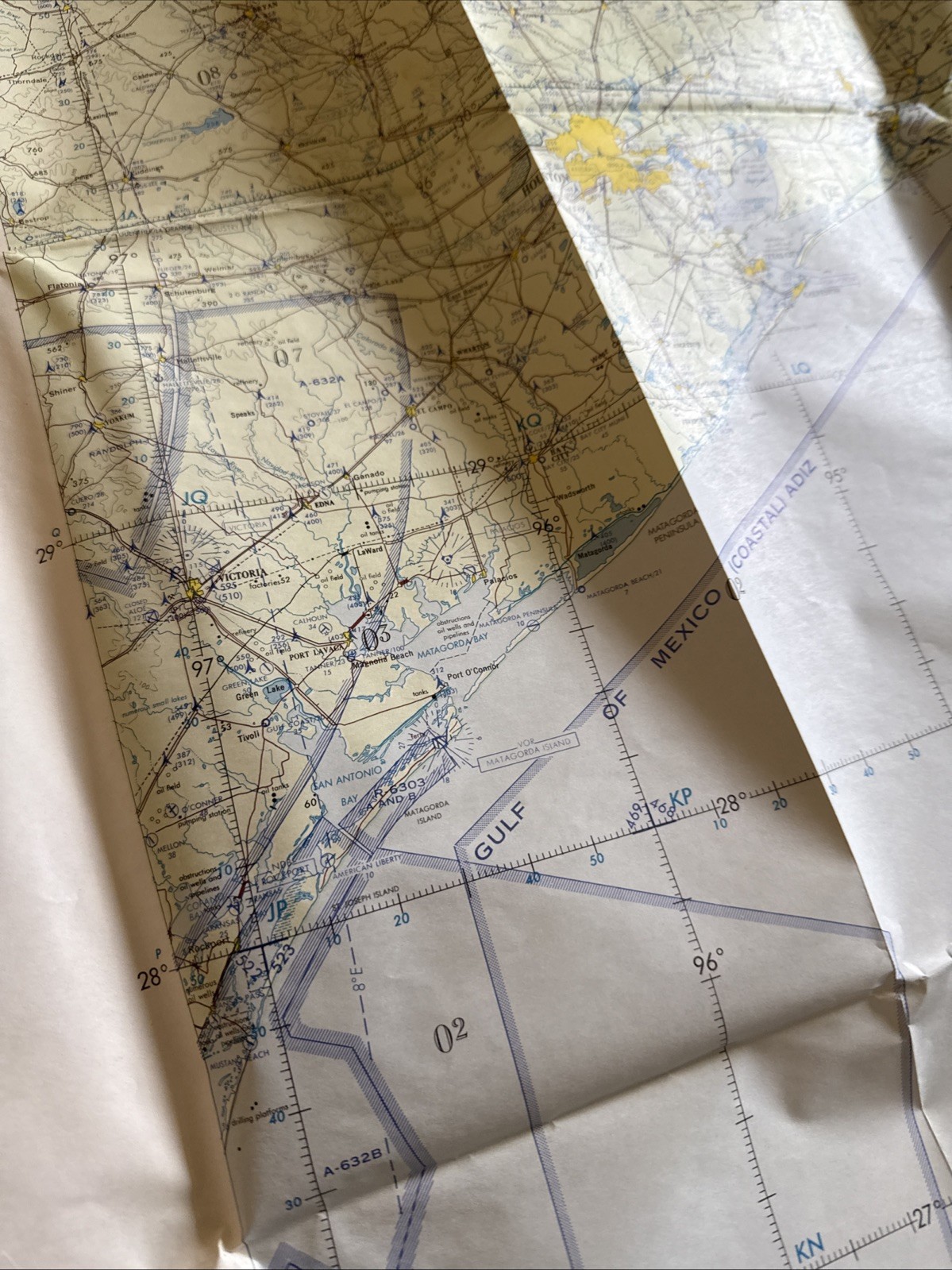 Vintage ONC H-24 Operational Navigation Chart – Military Aviation Map – Cold War