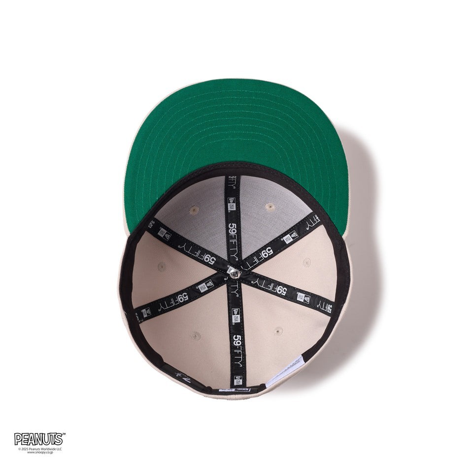 New Era 59FIFTY PEANUTS Collaboration FRIENDSHIP Stone Fitted Cap 14682621