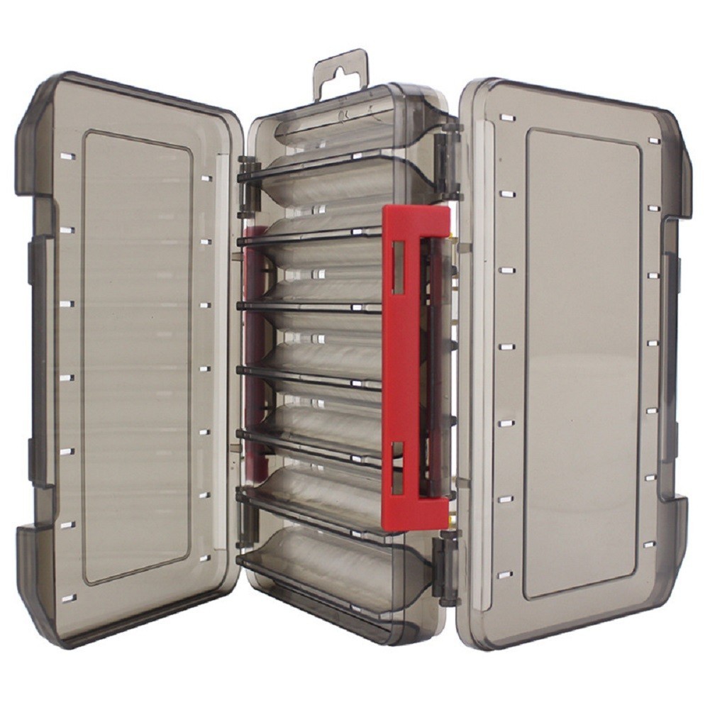 12/14 Compartments Fishing Tackle Box Double Sided Fishing Accessories Brand New