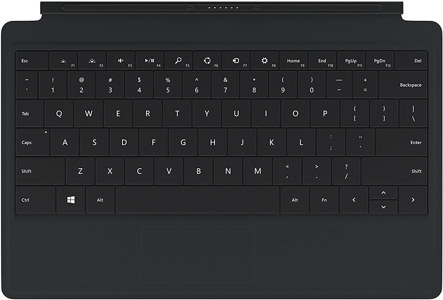 Microsoft Surface RT / 2 / Pro 1 / Pro 2 Type Cover 2 Keyboard 1561 | Black