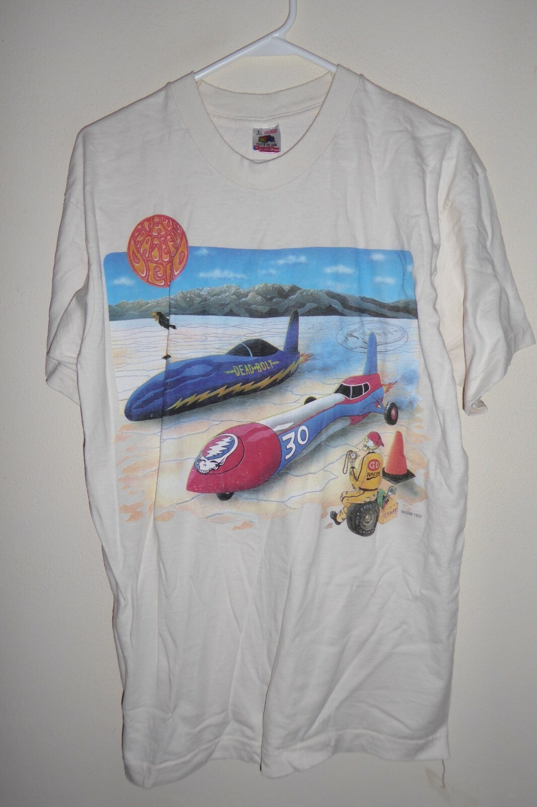 vtg GRATEFUL DEAD SHIRT rare 1995 SALT LAKE CITY Bonneville Salt Flats Speedway