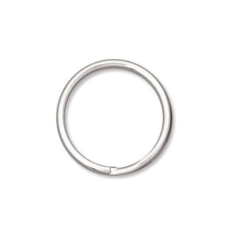 UnCommon Artistry 24mm Open Split Rings/Key Chain Rings Silver Tone (20 pcs)