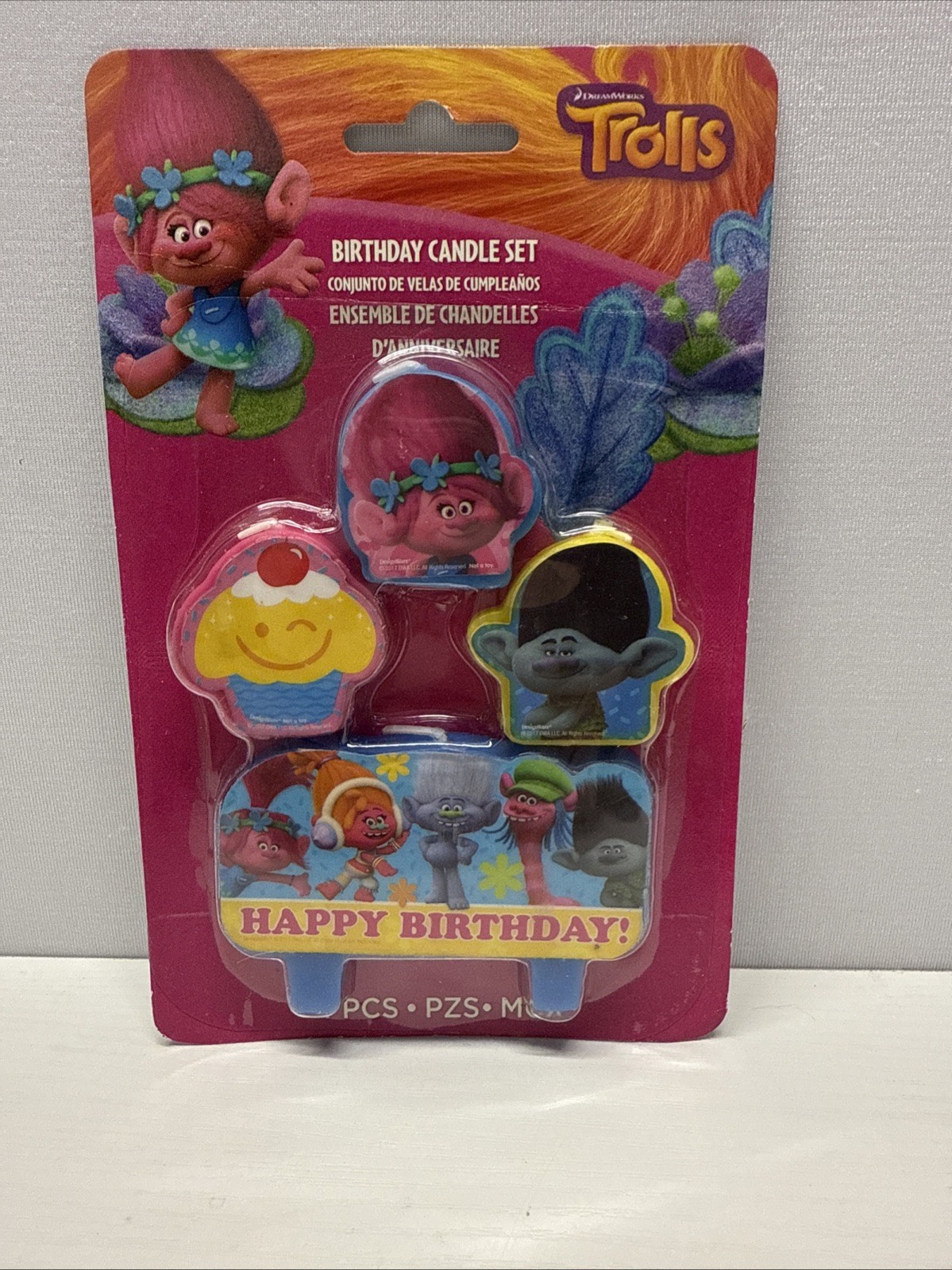 DreamWorks Trolls Birthday Candle Set