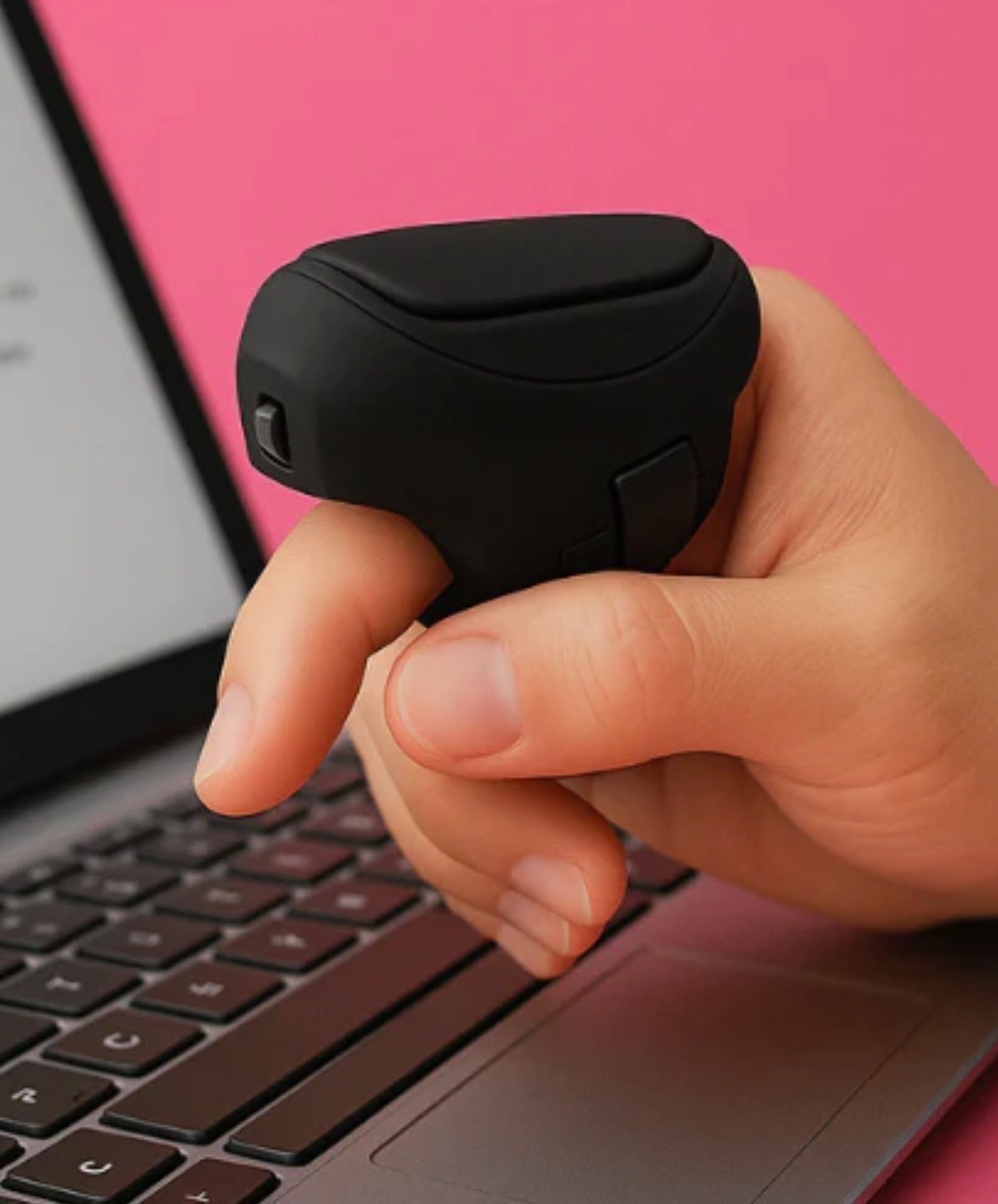 Finger Mouse, 2.4ghz Handheld Ergonomic Trackball Mouse