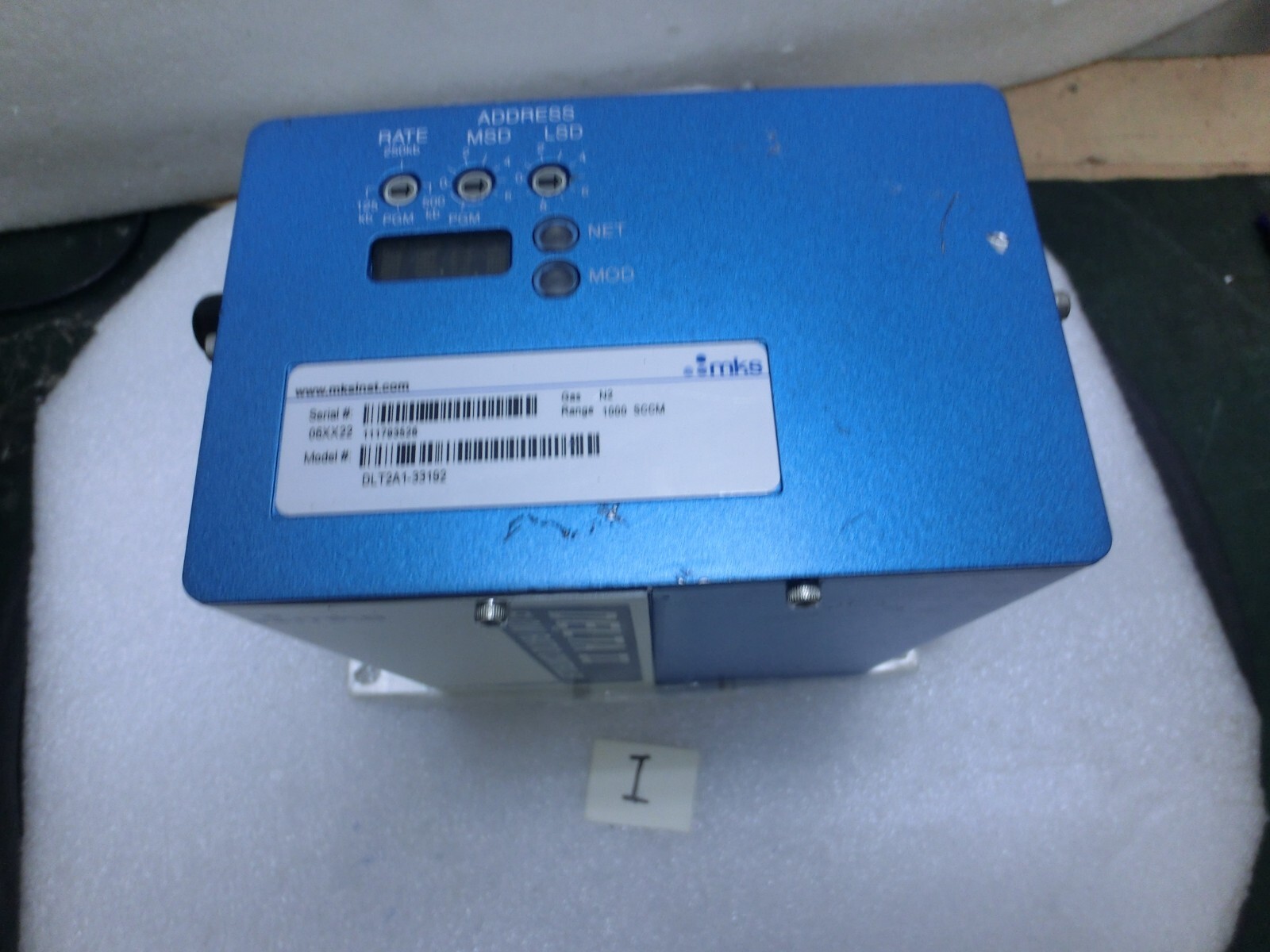 MKS DLT2A1-33192 Flow Ration Controller,N2 1000sccm,Unused,US+9353