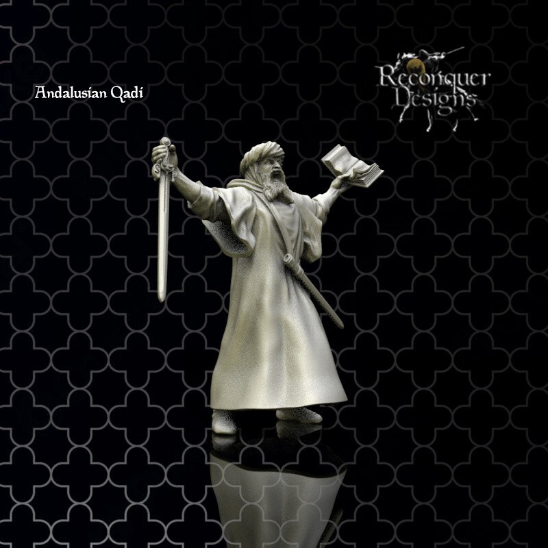 Reconquer Designs Miniatures Medieval Andalusian Qadi Islamic Commander 15 28mm