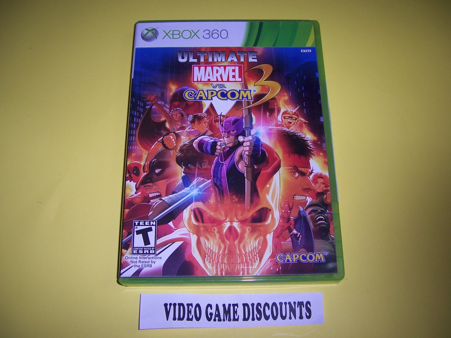 Original Box Case for Microsoft Xbox 360 Ultimate Marvel vs. Capcom 3 -
