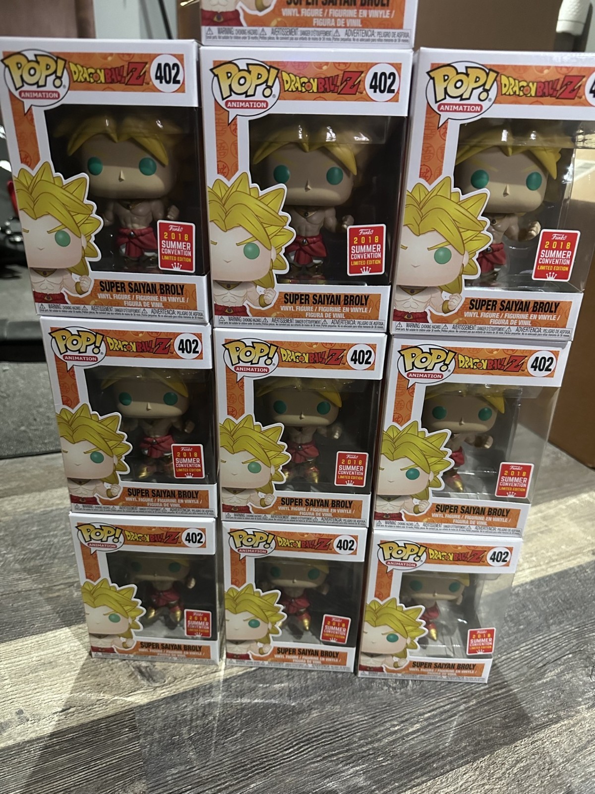Funko Pop! Vinyl Dragon Ball Super Saiyan Broly 2018 Summer Convention Exclusive