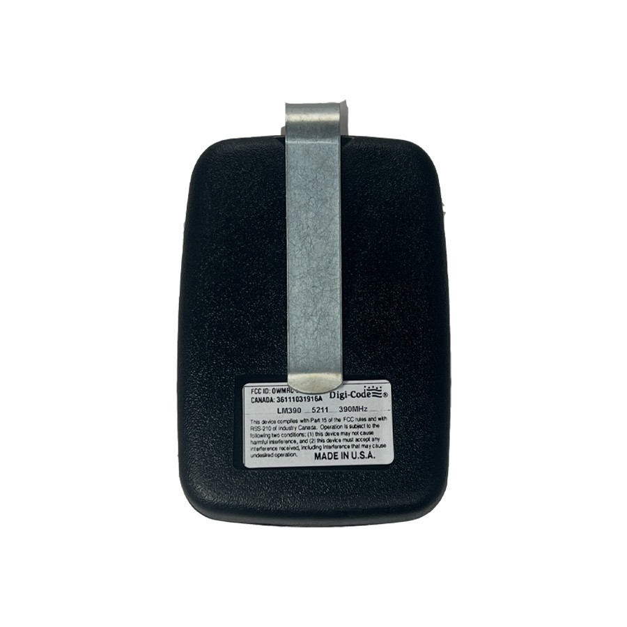 Digi-Code DC-LM390 LiftMaster 61LM Compatible Transmitter 390MHz 9 Switch