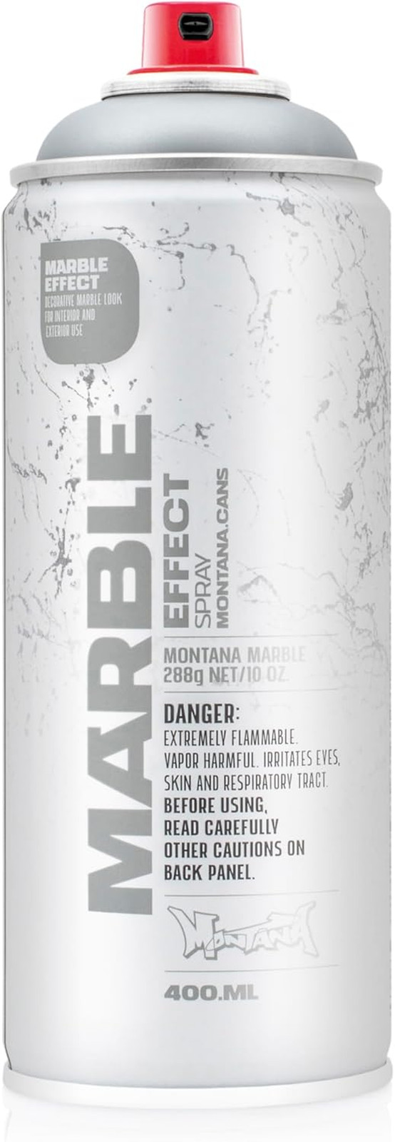 Montana Effect 400 Ml Marble Color, Silver Spray Paint, 13.5 Fl Oz