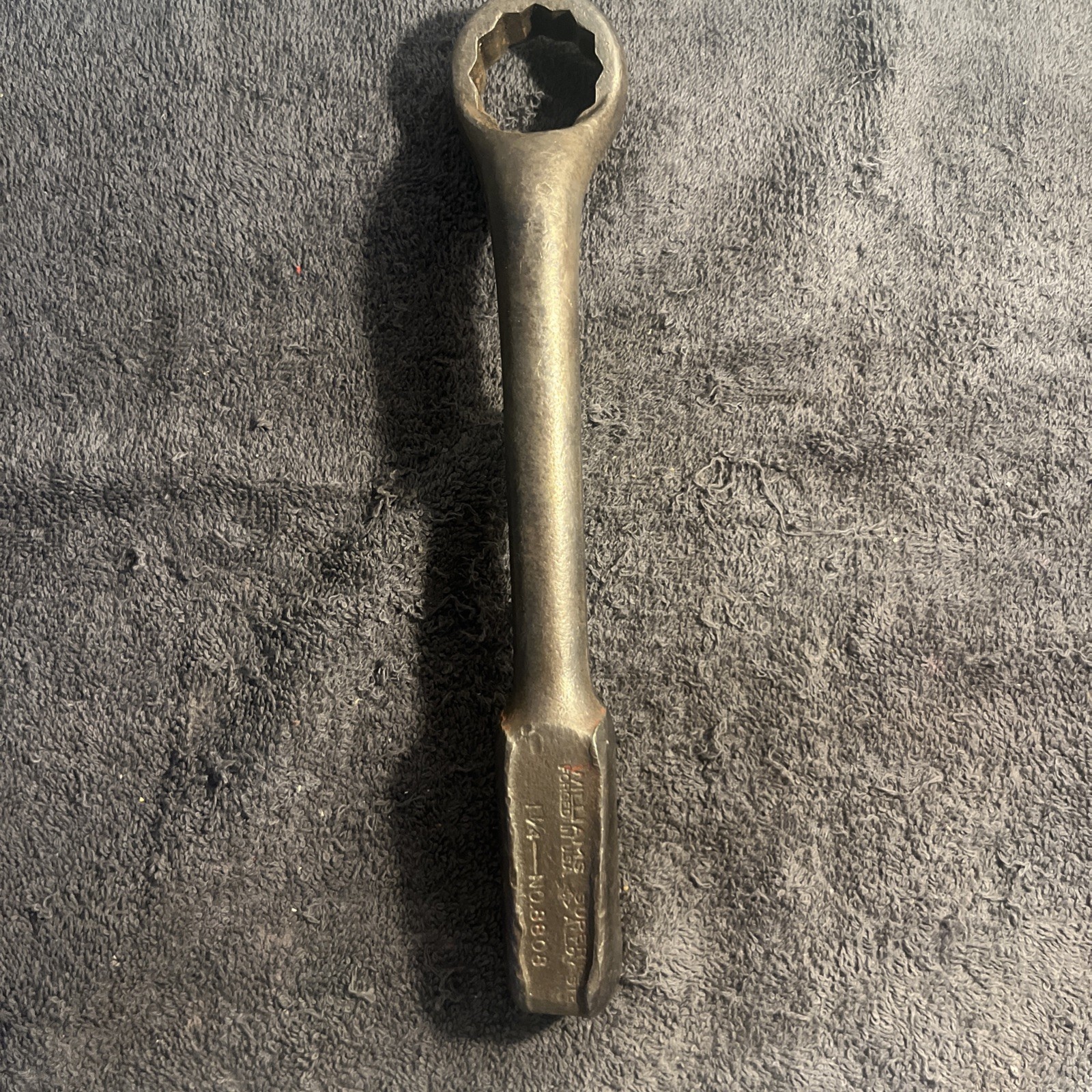 Williams Superrench No. 8808 1 1/4" Offset Striking Box Wrench 12 Pt 10 3/4"