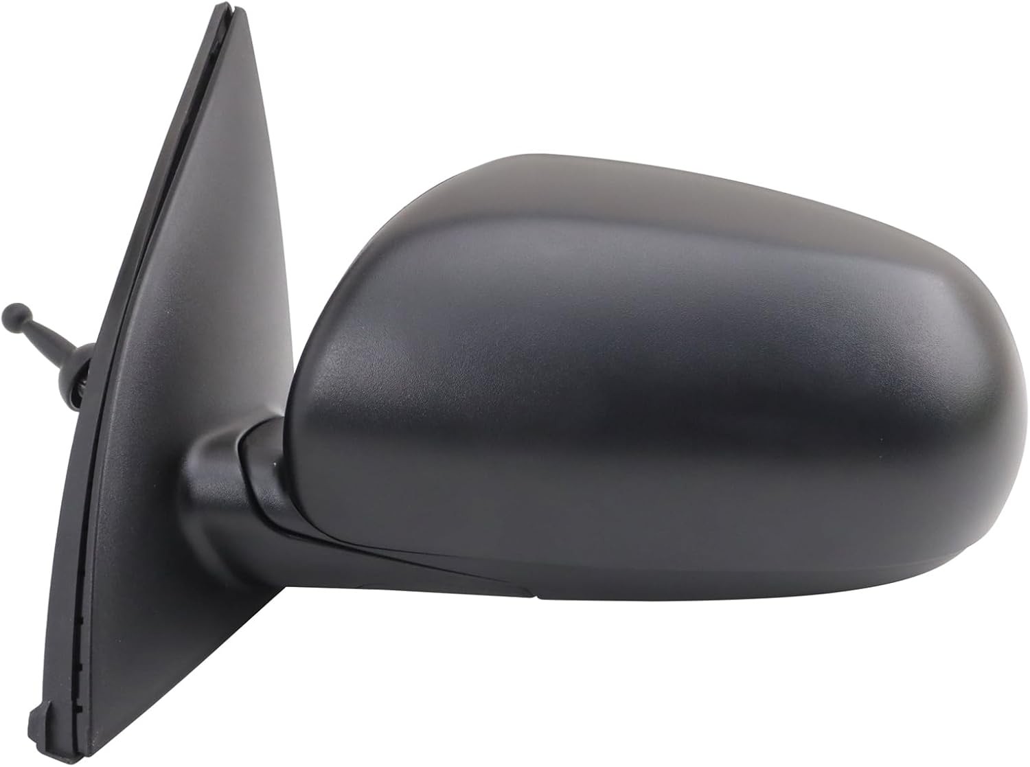 Textured Black Driver Side Mirror for Hyundai Accent — Manual, Left Side