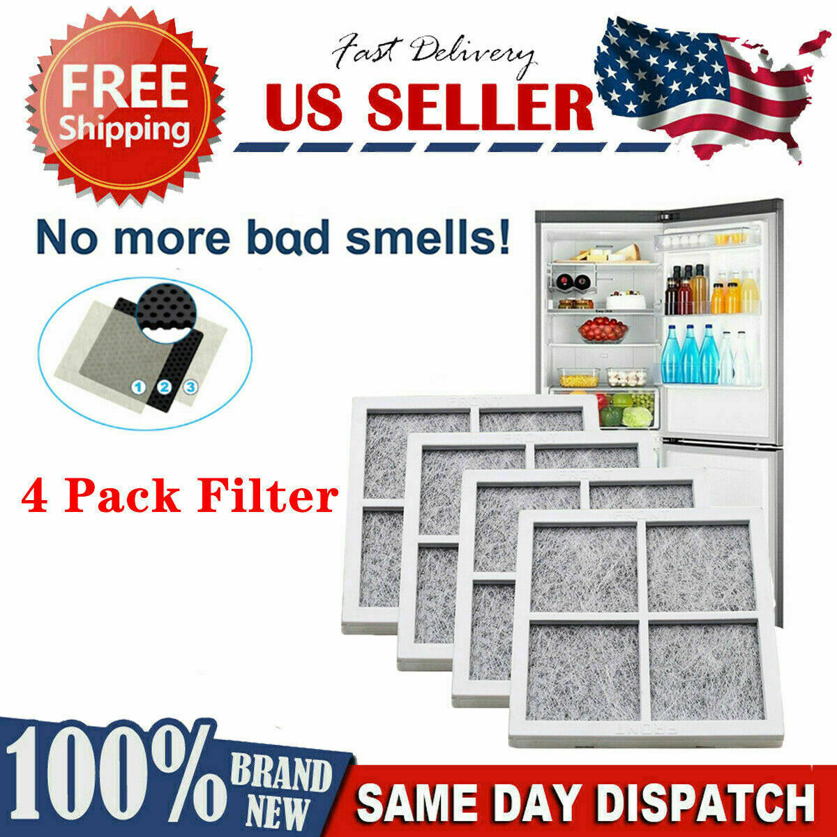 Replacement Refrigerator Filter LT120F for LG LFXS29626W LFXS29766S LFXS30726B